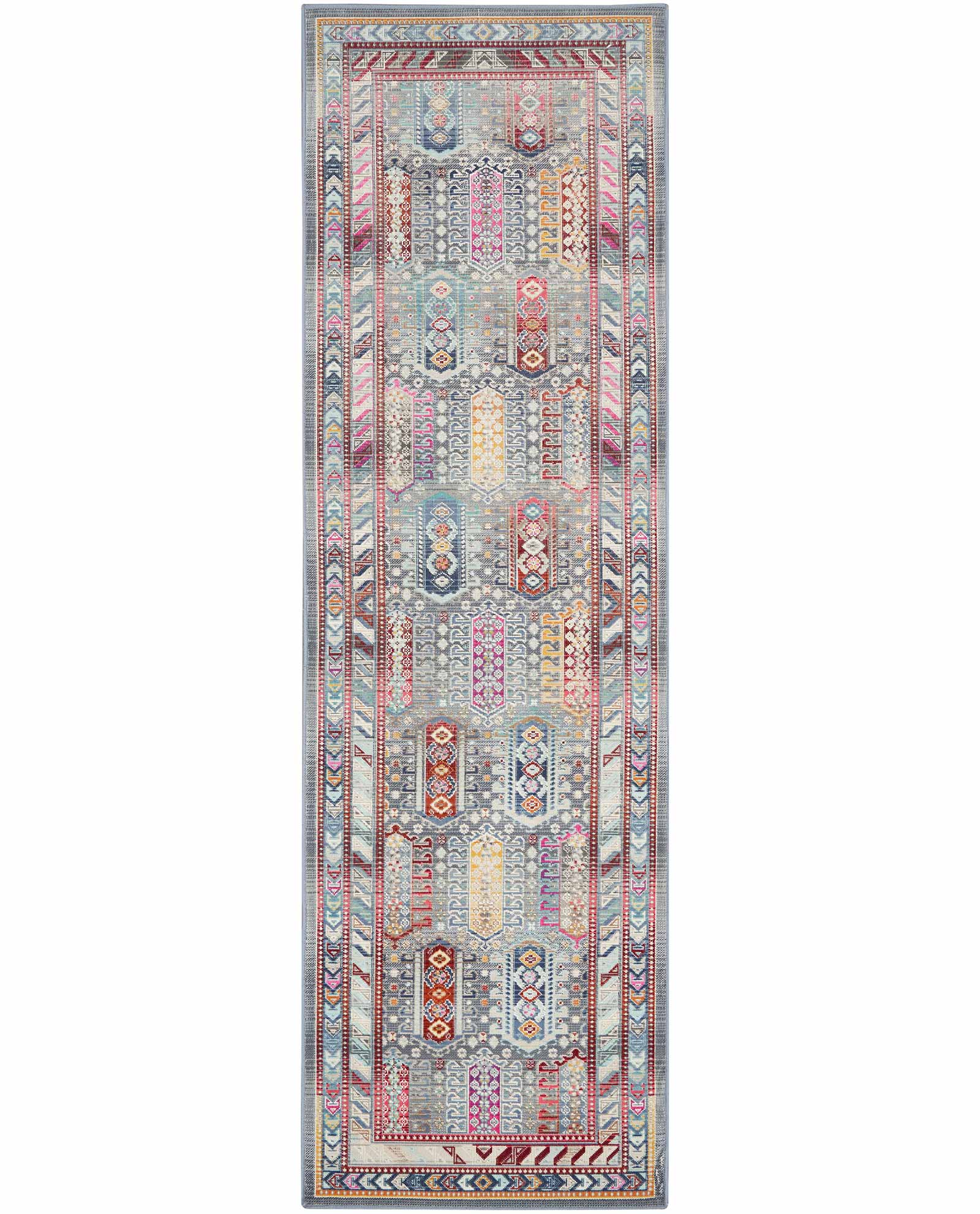 Nourison alfombra Vintage Kashan VKA06 GYMTC GREY MULTICOLOR 2x8 099446811929