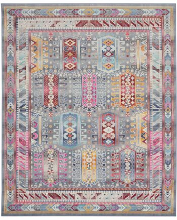 Nourison alfombra Vintage Kashan VKA06 GYMTC GREY MULTICOLOR 8x10 099446811998