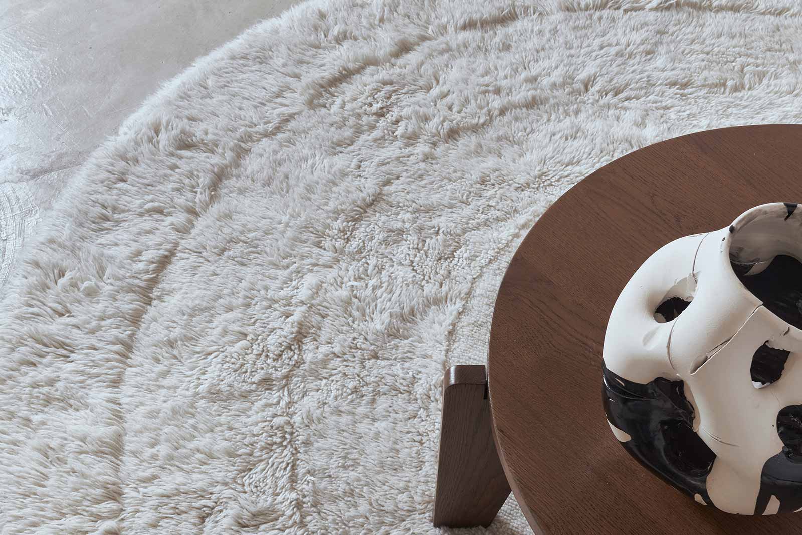 Lorena Canals Woolable alfombra Arctic Circle Sheep White Round WO ARCTIC WH 13