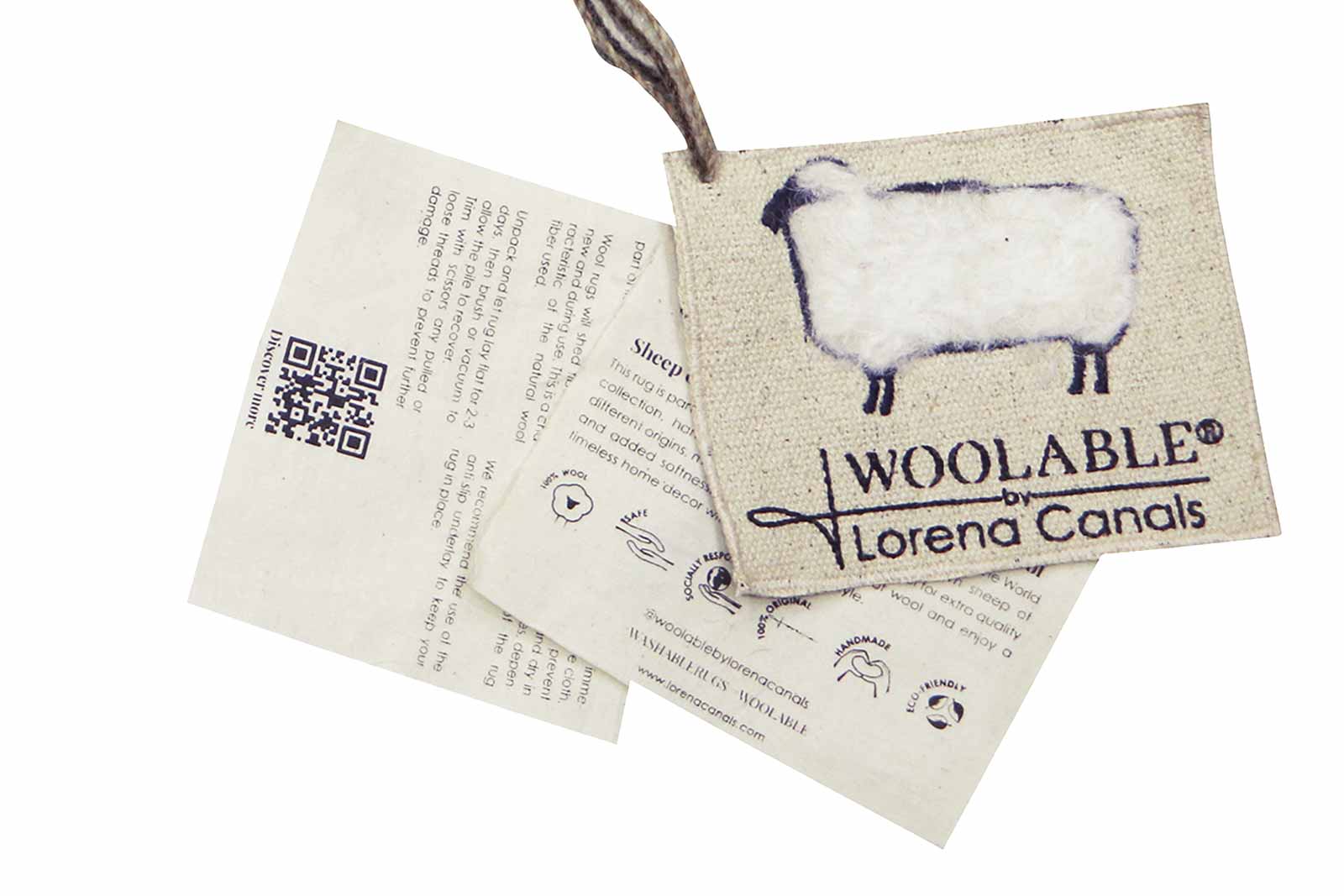 Lorena Canals Woolable alfombra Arctic Circle Sheep White Round WO ARCTIC WH LB 1 1