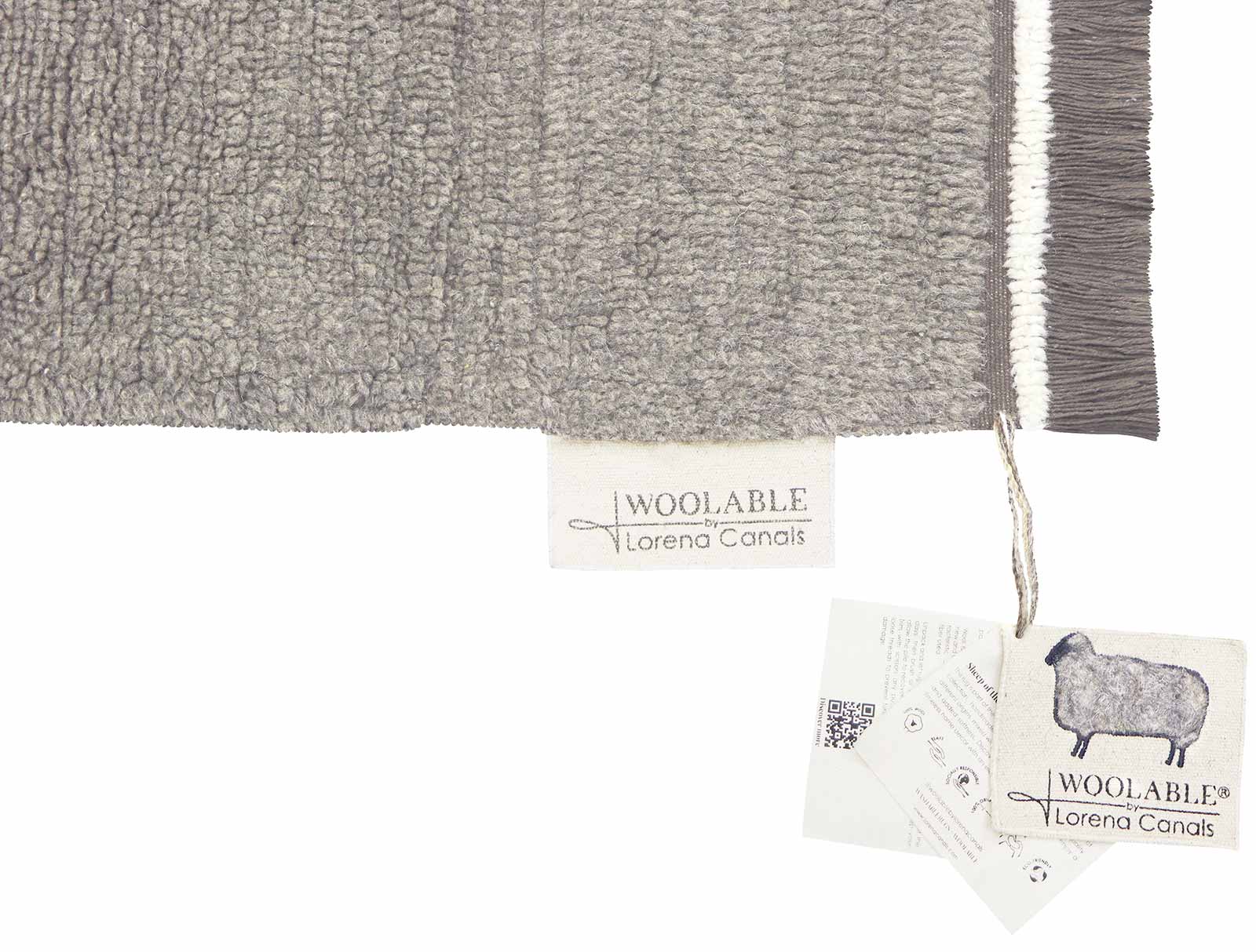 Lorena Canals Woolable alfombra Steppe Sheep Grey WO STEPPE GR etiqueta
