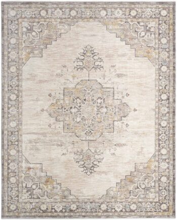 Nourison alfombra Antique Fusion ANF01 IVCHA IVORY CHARCOAL 9x12 841491157732